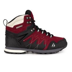 Buty trekingowe damskie Bergson Tubkal Mid STX. Czerwone obuwie trekkingowe damskie Bergson, z gumy, bez zapięcia. Za 335.00 zł.