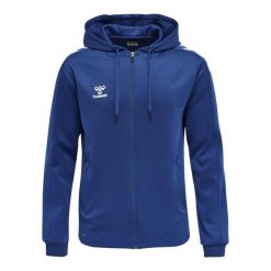 Bluza sportowa męska Hummel Zip. Białe bluzy sportowe męskie Hummel, m, bez wzorów, bez kaptura, do piłki ręcznej. W wyprzedaży za 192.50 zł.