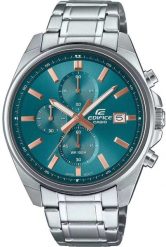Zegarek Casio Casio Edifice EFV-610DE-2AVUDF Zegarek męski niebieska tarcza 44 mm. Niebieskie zegarki męskie Casio, bez wzorów. Za 458.99 zł.