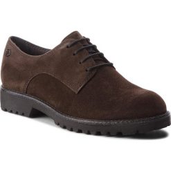 Oxfordy TAMARIS - 1-23725-21 Dark Olive 713. Brązowe półbuty damskie Tamaris, bez wzorów, z materiału, bez obcasa, na obcasie, bez zapięcia. W wyprzedaży za 199.00 zł.