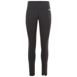 Trespass Vivien - damskie legginsy sportowe czarne. Czarne legginsy damskie Trespass, bez wzorów, z elastanu, długie, na fitness i siłownię. Za 124.20 zł.