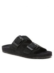 Manebi Klapki Traveler Nordic Sandals K 1.0 RT Czarny. Czarne klapki damskie Manebi, bez wzorów, ze skóry, bez obcasa, bez zapięcia. Za 569.99 zł.