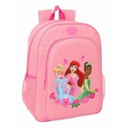 Plecak szkolny DISNEY PRINCESS Różowy. Czerwone plecaki męskie DISNEY PRINCESS, bez wzorów, biznesowe. Za 111.25 zł.