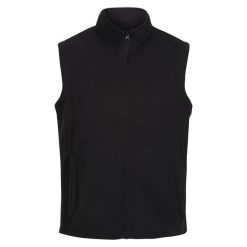 Kamizelka / Kamizelka Męska Z Mikropolaru. Czarne bluzy męskie Regatta, m, bez wzorów, sportowe, bez ramiączek, bez kaptura. Za 109.99 zł.