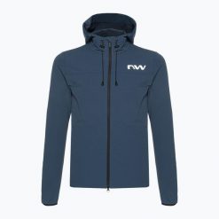 Kurtka rowerowa męska Northwave Rampage Lightshell. Niebieskie kurtki sportowe męskie Northwave, m, bez wzorów, z elastanu, bez kaptura, rowerowe. Za 419.00 zł.