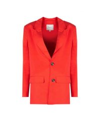 Pepe Jeans Marynarka "Rose" | PL401938 | Lola | Kobieta | Czerwony. Czerwone marynarki i żakiety damskie Pepe Jeans, bez wzorów, z jeansu, bez kołnierzyka, bez ramiączek. W wyprzedaży za 339.00 zł.