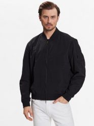 Calvin Klein Kurtka bomber Matt Crinkle Hero Bomber K10K111021 Czarny Regular Fit. Czarne kurtki męskie Calvin Klein, m, bez wzorów, z syntetyku, bez kaptura. Za 789.99 zł.