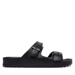 Klapki Scholl. Czarne klapki męskie Scholl, bez wzorów, bez zapięcia. Za 184.99 zł.