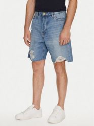 Jack & Jones Szorty jeansowe Tony Cooper 12255116 Niebieski Loose Fit. Niebieskie szorty męskie Jack & Jones, bez wzorów, z bawełny. Za 169.99 zł.