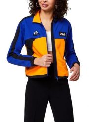 Kurtka sportowa damska Fila Calanthe Sweat rozsuwana. Niebieskie kurtki sportowe damskie Fila, l, z aplikacjami, z bawełny, bez ramiączek, bez kaptura. Za 206.49 zł.