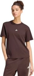 Adidas Koszulka damska adidas Essentials Small Logo brązowa KX0795 XL. Brązowe bluzki damskie Adidas, xl, bez wzorów, bez kołnierzyka, bez ramiączek. Za 108.99 zł.