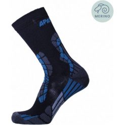 Skarpety turystyczne Outdoor - Castor - Skarpety sportowe. Niebieskie skarpetki damskie APASOX, bez wzorów, z lycry. Za 86.95 zł.
