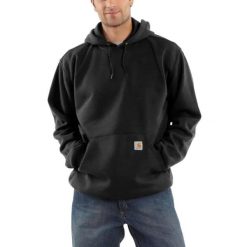 Bluza sportowa męska z kapturem Carhartt Midweight Hooded Sweatshirt. Czarne bluzy sportowe męskie Carhartt, m, bez wzorów, z kapturem. Za 259.99 zł.