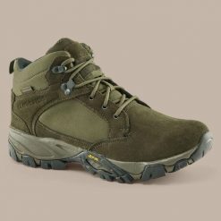 Buty trekkingowe Craghoppers Salado. Zielone buty zimowe męskie Craghoppers, bez wzorów, bez obcasa, bez zapięcia. W wyprzedaży za 497.35 zł.