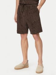 JOOP! Jeans Szorty materiałowe Wailoa 30102000 Brązowy ciemny Regular Fit. Brązowe szorty męskie JOOP! Jeans, bez wzorów, z bawełny. Za 419.99 zł.