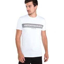 Antony Morato Koszulka Biały. Białe t-shirty męskie Antony Morato, l, bez wzorów, z bawełny, bez kołnierzyka, bez ramiączek. Za 154.95 zł.