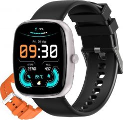 Smartwatch Gravity GT18-4 Pomarańczowy + Czarny. Brązowe zegarki smartwatch Gravity, bez wzorów. Za 103.70 zł.