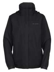 Damska kurtka wodoodporna VAUDE Escape Light. Czarne kurtki sportowe damskie Vaude, na zimę, s, bez wzorów, z materiału, bez ramiączek, z kapturem, trekkingowe. Za 528.35 zł.
