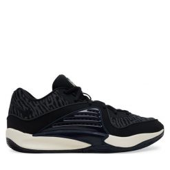 Buty do koszykówki Nike. Czarne buty sportowe męskie Nike, bez wzorów, bez zapięcia, do koszykówki. Za 739.99 zł.