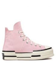 Converse Trampki Chuck 70 Plus A04366C Różowy. Czerwone trampki i tenisówki damskie Converse, bez wzorów, z materiału, bez zapięcia. Za 409.99 zł.