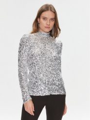 Bruuns Bazaar Bluzka BBW3766 Srebrny Regular Fit. Szare bluzki damskie Bruuns Bazaar, xl, bez wzorów, z syntetyku, bez kołnierzyka, bez ramiączek. Za 439.99 zł.