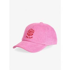 Czapka z daszkiem damska Rip Curl Icons Of Surf Cap. Czerwone czapki damskie Rip Curl, bez wzorów, sportowe. Za 98.99 zł.