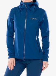 Kurtka softshell damska Berghaus Ridge-Roamer 3L Softshell Jacket. Niebieskie kurtki sportowe damskie Berghaus, l, bez wzorów, z materiału, bez ramiączek, bez kaptura, trekkingowe. Za 1,110.99 zł.