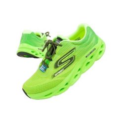 Buty do biegania Mężczyzna Skechers Go Run zielony. Zielone buty sportowe męskie Skechers, bez wzorów, z materiału, bez zapięcia, do biegania. Za 384.00 zł.