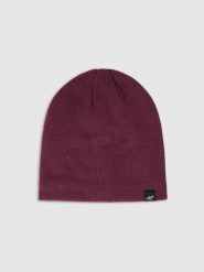 4F Czapka zimowa męska - czerwona L. Czerwone czapki męskie 4F, na zimę, bez wzorów, z syntetyku. Za 39.99 zł.