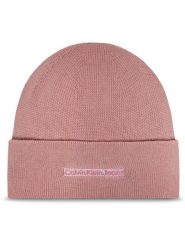 Calvin Klein Czapka Inst Embro K60K612651 Różowy. Czerwone czapki damskie Calvin Klein, na zimę, bez wzorów, z bawełny. Za 179.99 zł.