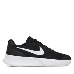 Buty do tenisa Nike. Czarne obuwie sportowe damskie Nike, bez wzorów, bez zapięcia, tenisowe. Za 319.99 zł.
