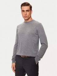 Liu Jo Sweter QXX004 MA27P Szary Regular Fit. Szare swetry męskie Liu Jo, m, bez wzorów, z wełny, bez kołnierzyka, bez ramiączek. Za 249.99 zł.