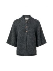 Neo Noir Kardigan z zawartością wełny - Benuta Fluffy Kobiety szary, 34. Szare kardigany damskie Neo Noir, bez wzorów, z wełny, eleganckie, bez kołnierzyka. Za 329.95 zł.