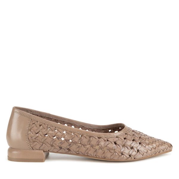 Baleriny Sergio Bardi. Brązowe balerinki damskie Sergio Bardi, bez wzorów, bez obcasa, bez zapięcia. Za 299.99 zł.