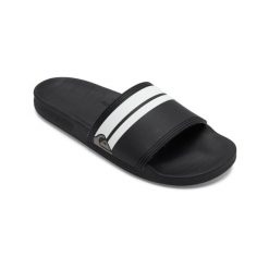 Sandały wsuwane dla Mężczyzn RIVI SLIDE Multicolore. Czarne sandały męskie Quiksilver, bez wzorów, z gumy, bez zapięcia. Za 169.99 zł.