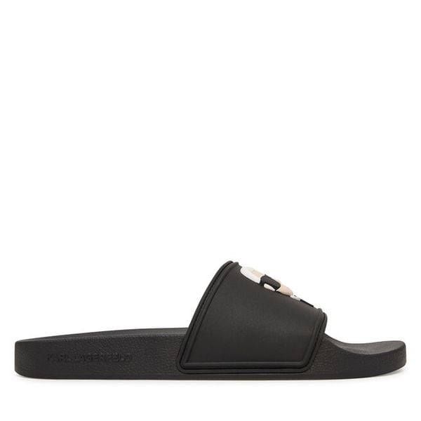 Klapki KARL LAGERFELD. Czarne klapki męskie KARL LAGERFELD, bez wzorów, bez zapięcia. Za 240.99 zł.
