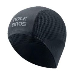 Czapka rowerowa ochrona uszu wiatroszczelna. Czarne czapki damskie ROCKBROS, bez wzorów, z dzianiny, sportowe. Za 65.52 zł.