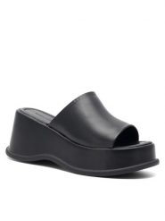 JENNY Klapki WS6083-05 Czarny. Czarne klapki damskie Jenny, bez wzorów, z syntetyku, bez obcasa, bez zapięcia. Za 139.99 zł.