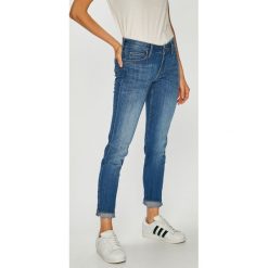 Lee - Jeansy Scarlett. Niebieskie jeansy damskie Lee, bez wzorów, z bawełny. W wyprzedaży za 279.90 zł.