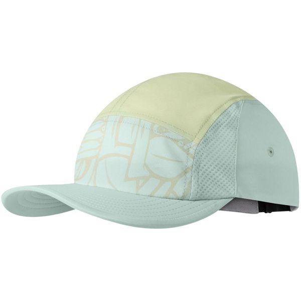 Czapka z daszkiem BUFF 5 PANEL GO CAP COZUMEL MULTI. Niebieskie czapki damskie Buff, bez wzorów, sportowe. Za 169.90 zł.