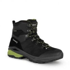 Buty trekkingowe męskie Aku 490388. Czarne trekkingi męskie Aku, na zimę, z gore-texu, za kostkę, bez zapięcia. Za 804.00 zł.