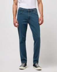 WRANGELR LARSTON MĘSKIE SPODNIE JEANSOWE JEANSY DŻINSY STORMY WASH 112360394 W18S017437. Jeansy męskie Wrangler, z jeansu. Za 219.99 zł.