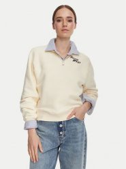 Tommy Hilfiger Bluza WW0WW51878 Beżowy Regular Fit. Brązowe bluzy damskie Tommy Hilfiger, l, bez wzorów, z bawełny, bez ramiączek, bez kaptura. Za 649.99 zł.