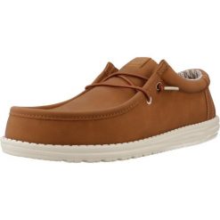 Tenisówki Hey Dude Model Wally Classic Kolor Brązowy. Brązowe trampki i tenisówki damskie Hey dude, bez wzorów, z materiału, bez zapięcia. Za 350.05 zł.