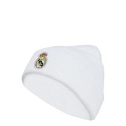 Czapka Real Madrid Beanie. Białe czapki damskie Adidas, bez wzorów, sportowe. Za 119.00 zł.