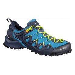 Buty trekkingowe męskie Salewa MS Wildfire Edge. Czarne buty zimowe męskie Salewa, bez wzorów, z gumy, bez obcasa, bez zapięcia. Za 937.00 zł.