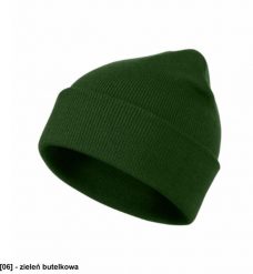 MALFINI - ADLER - - Czapka unisex, % poliakryl - uni zieleń butelkowa. Zielone czapki damskie MALFINI, na zimę, bez wzorów, z poliakrylu. Za 13.50 zł.