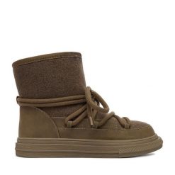 Śniegowce DeeZee. Brązowe śniegowce damskie DeeZee, bez zapięcia. Za 229.99 zł.