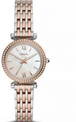 Damski Zegarek Fossil Carlie ES4647 Dwukolorowa Elegancja i Masa Perłowa. Białe zegarki damskie FOSSIL. Za 448.99 zł.