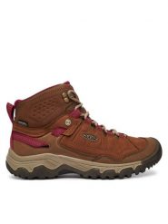 Keen Trekkingi Targhee IV Mid Wp 1030689 Brązowy. Brązowe obuwie trekkingowe damskie Keen, z nubiku, bez zapięcia. Za 599.99 zł.